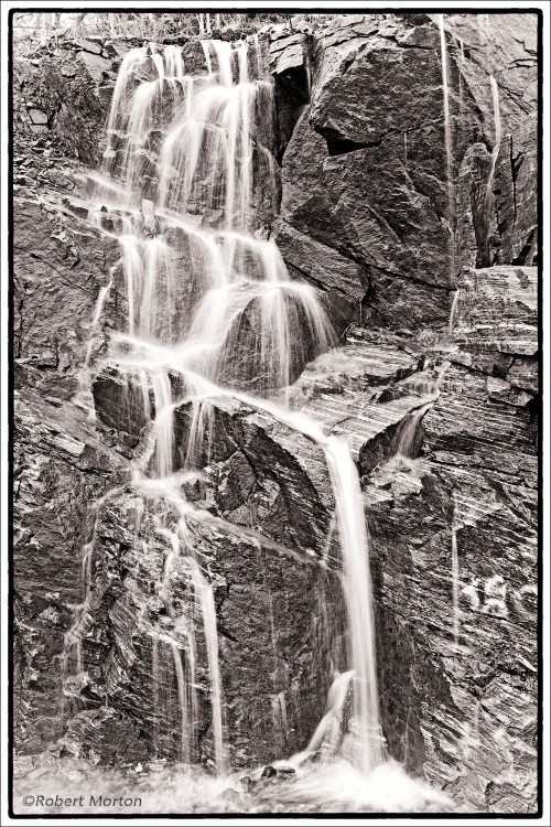 Waterfall BW